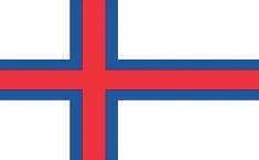 Nationalflag Færøerne 150cm