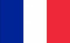 Nationalflag Frankrig 350cm