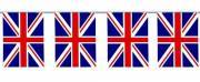 Flagguirlande Firkantet UK (inde/ude)
