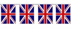 Flagguirlande England UK (inde)